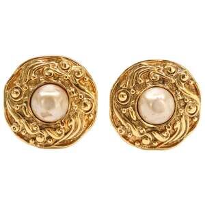 Chanel Clip-On Earrings Pearl #261268C58B